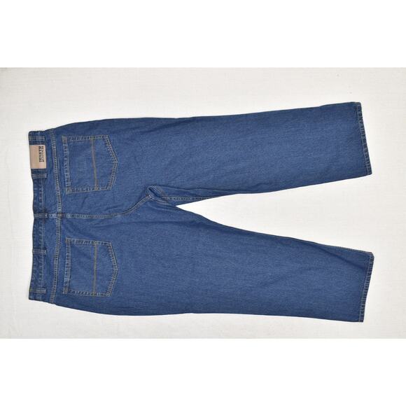 Duluth Trading Co. Men's Blue Denim Jeans Size 46x32 Work Flex 100% Cotton - Picture 3 of 8